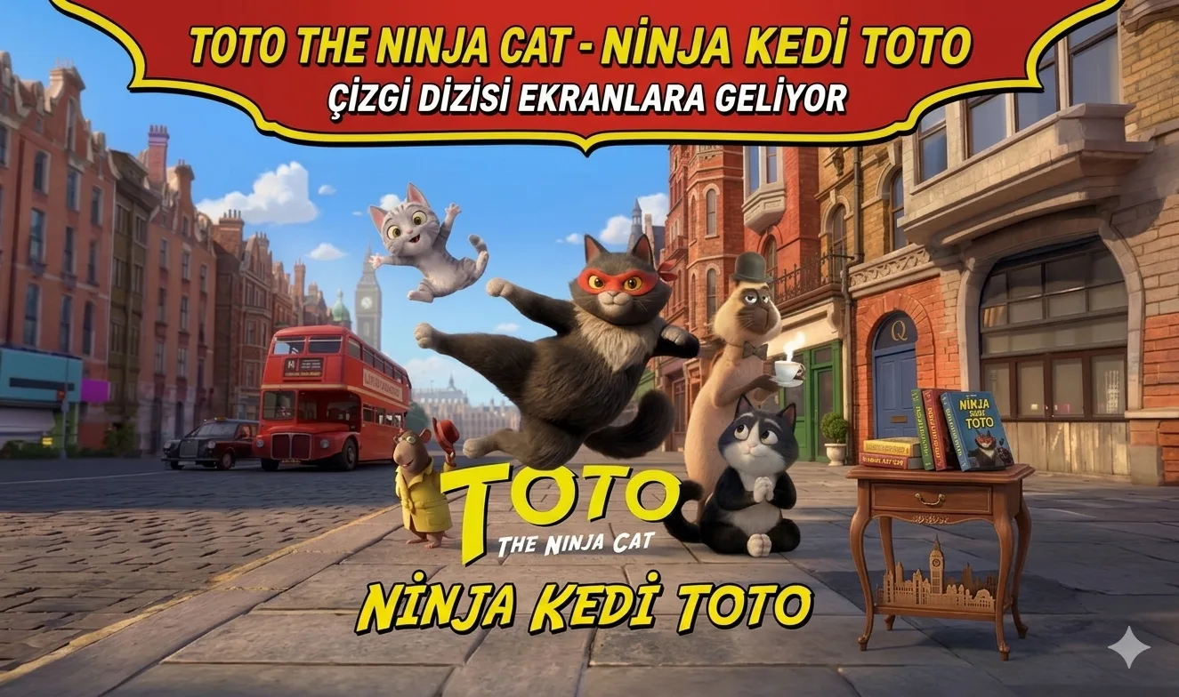 Ninja Kedi Toto - Toto the Ninja Cat  Çizgi Film olarak Ekranlara Geliyor!